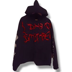 A Day To Remember Black Graphic Hoodie-Sz XXL-2022 Official Tour Merch-Pocket
